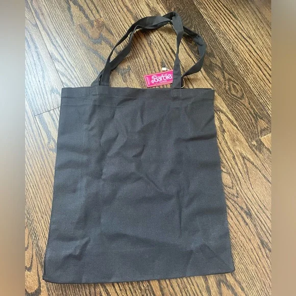 BARBIE The Movie Black and Pink Canvas Reusable Tote Bag Primark Exclusive NWT - Picture 4 of 4